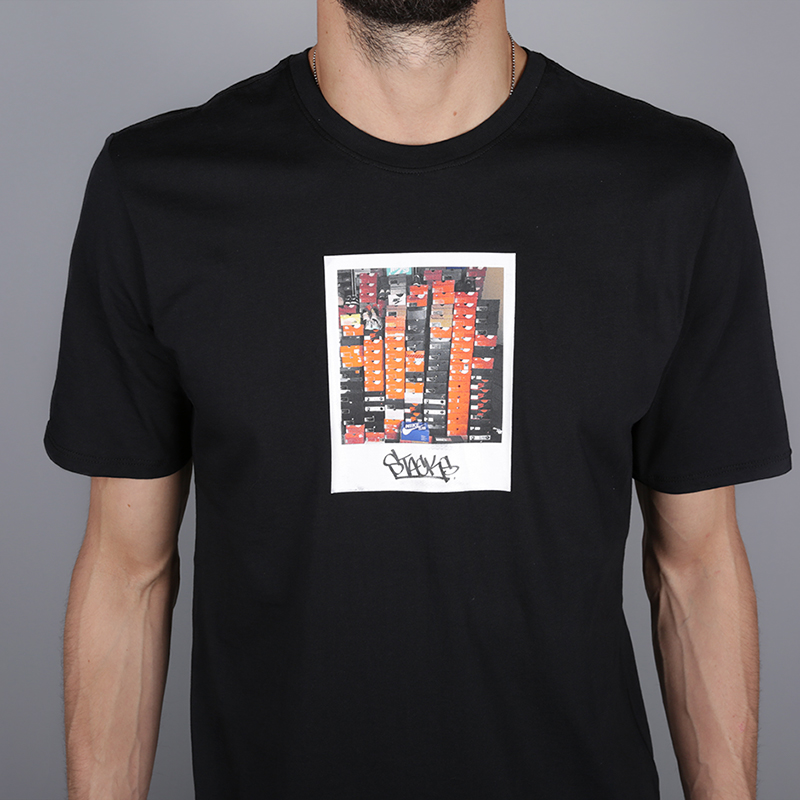 мужская черная футболка Nike Raised Verb AA6315-010 - цена, описание, фото 2