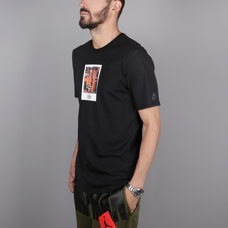 мужская черная футболка Nike Raised Verb AA6315-010 - цена, описание, фото 3