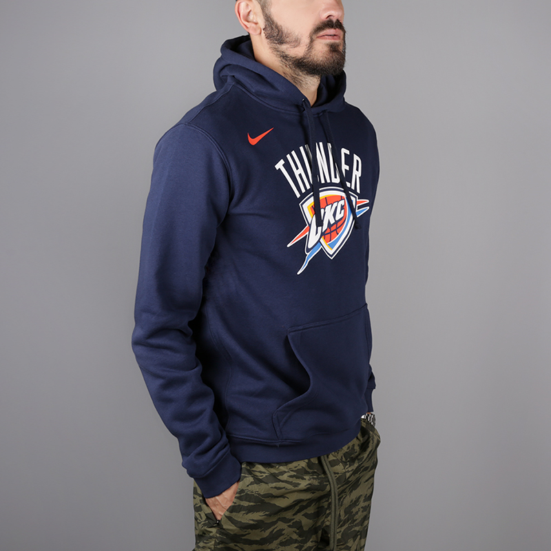 мужская синяя толстовка Nike Oklahoma City Thunder AA3685-419 - цена, описание, фото 3