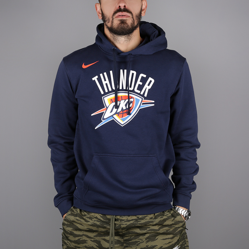 мужская синяя толстовка Nike Oklahoma City Thunder AA3685-419 - цена, описание, фото 1