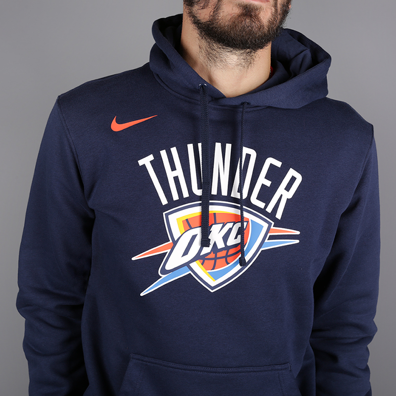 мужская синяя толстовка Nike Oklahoma City Thunder AA3685-419 - цена, описание, фото 2