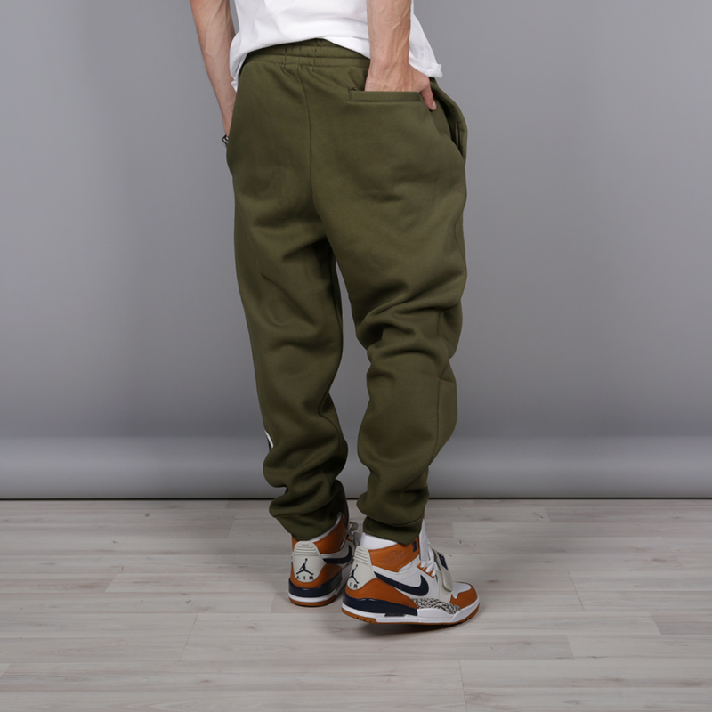 мужские зеленые брюки Jordan Jumpman Air Fleece AA1454-395 - цена, описание, фото 4