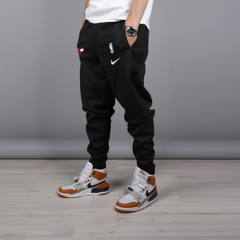 мужские черные брюки Nike Chicago Bulls Therma Flex Showtime AA5213-010 - цена, описание, фото 2
