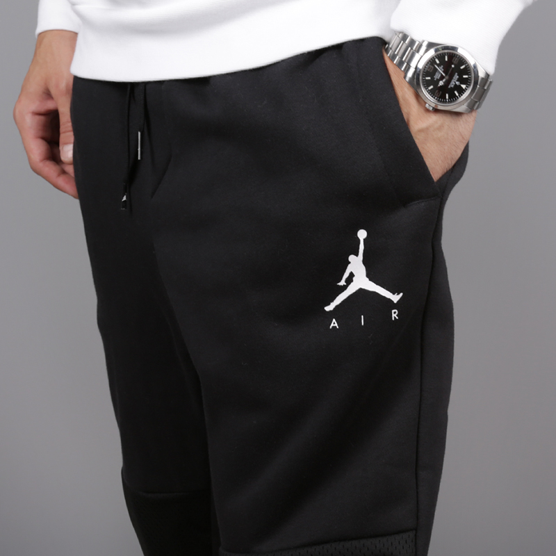 мужские черные брюки Jordan Jumpman Hybrid Fleece AA1447-010 - цена, описание, фото 5
