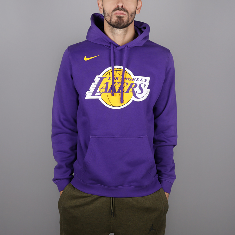 мужская фиолетовая толстовка Nike Lakers Logo Hoodie AA3671-504 - цена, описание, фото 1