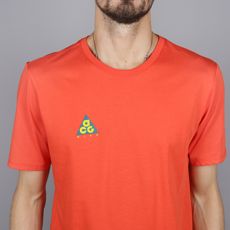 мужская оранжевая футболка Nike ACG Tee AQ3951-634 - цена, описание, фото 2