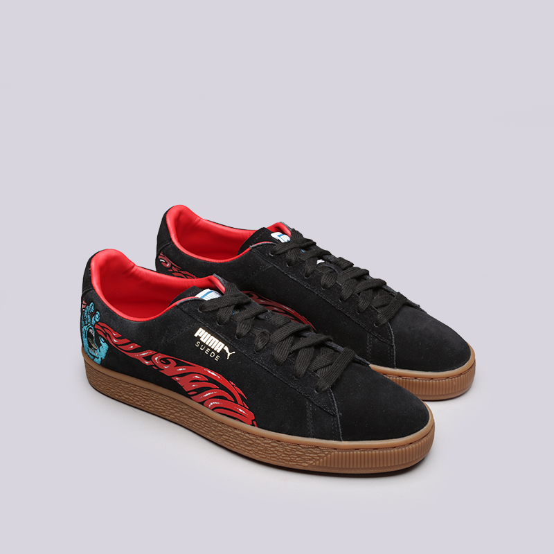 мужские черные кроссовки PUMA Suede Classic x Santa Cruz 36632101 - цена, описание, фото 3