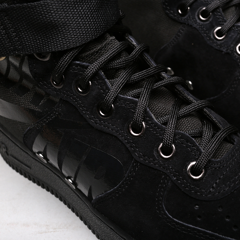 мужские черные кроссовки Nike SF Air Force 1 Mid 917753-008 - цена, описание, фото 5
