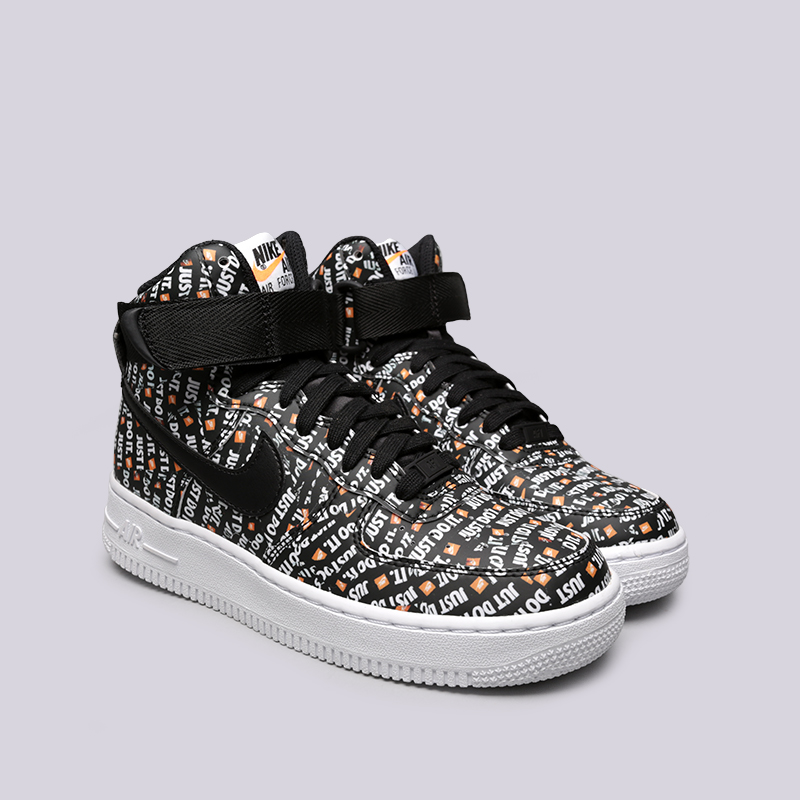 женские черные кроссовки Nike WMNS Air Force 1 Hi LX AO5138-001 - цена, описание, фото 3