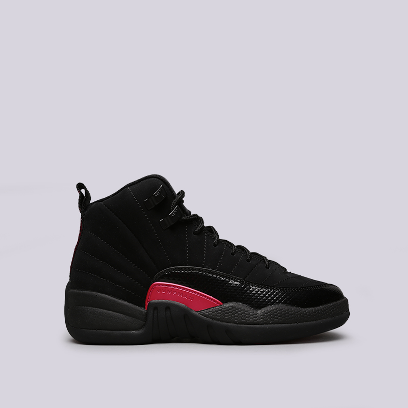 женские черные кроссовки Jordan 12 Retro GS 510815-006 - цена, описание, фото 1