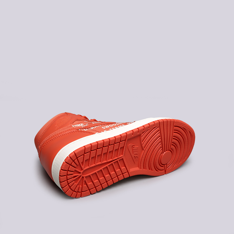 мужские оранжевые кроссовки Jordan 1 Retro High OG 555088-800 - цена, описание, фото 4
