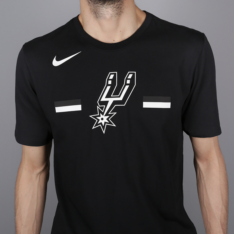 мужская черная футболка Nike Spurs 933557-010 - цена, описание, фото 2