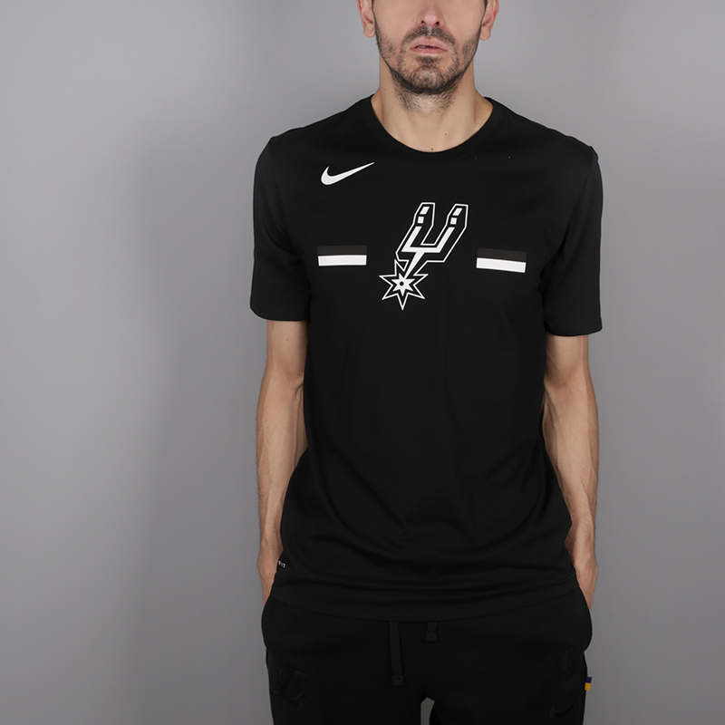 мужская черная футболка Nike Spurs 933557-010 - цена, описание, фото 1