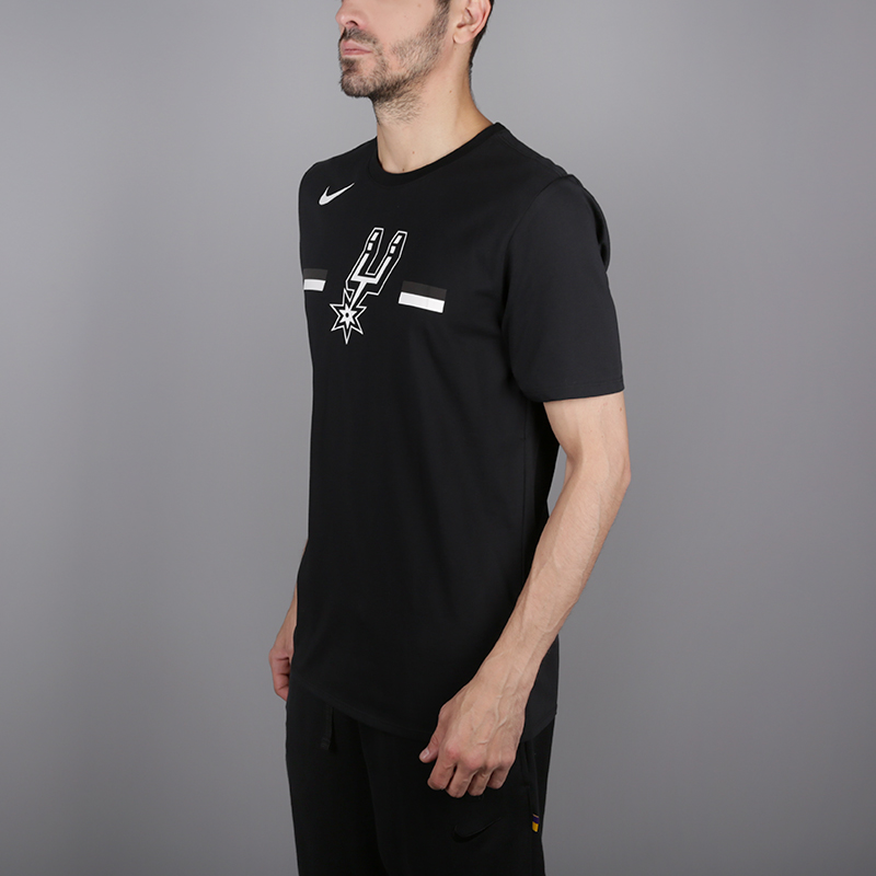 мужская черная футболка Nike Spurs 933557-010 - цена, описание, фото 3