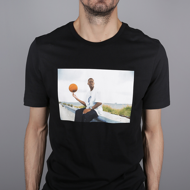 мужская черная футболка Jordan He Got Game AT0524-010 - цена, описание, фото 2