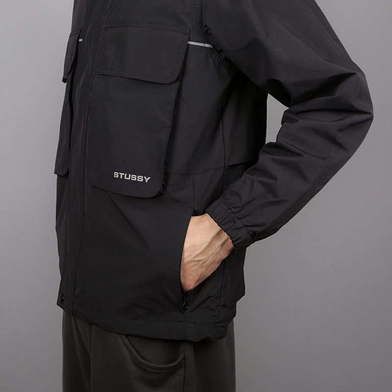 мужская черная куртка Stussy Big Pocket Shell 115413-black - цена, описание, фото 4