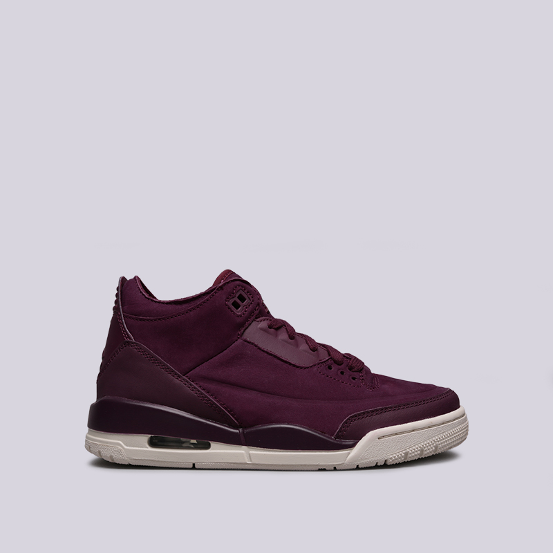 женские фиолетовые кроссовки Jordan WMNS 3 Retro AH7859-600 - цена, описание, фото 1