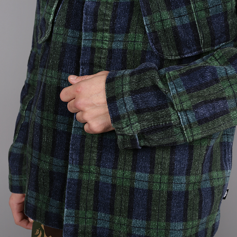 Мужская рубашка Stussy Velveteen Jungle (1110005-plaid)  - цена, описание, фото 4