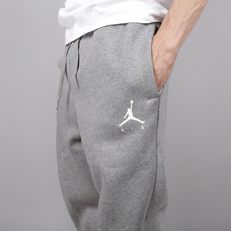 мужские серые брюки Jordan Jumpman Fleece Pant 940172-091 - цена, описание, фото 4