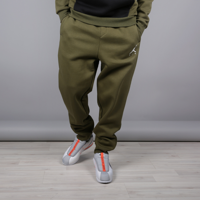 мужские зеленые брюки Jordan Jumpman Fleece Pant 940172-395 - цена, описание, фото 1