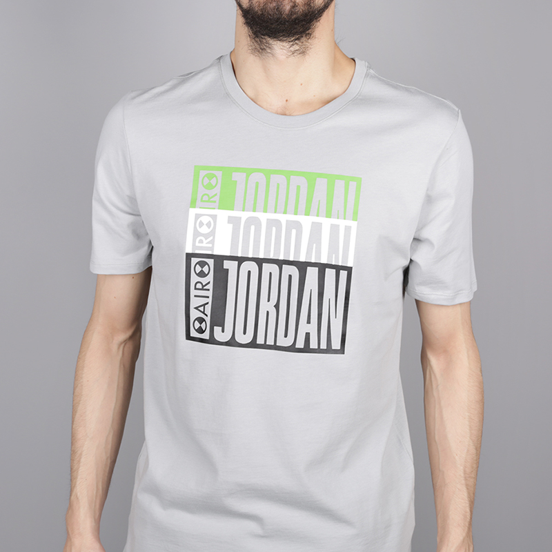 мужская серая футболка Jordan AJ3 Legacy Tinker Tee BQ0267-019 - цена, описание, фото 2