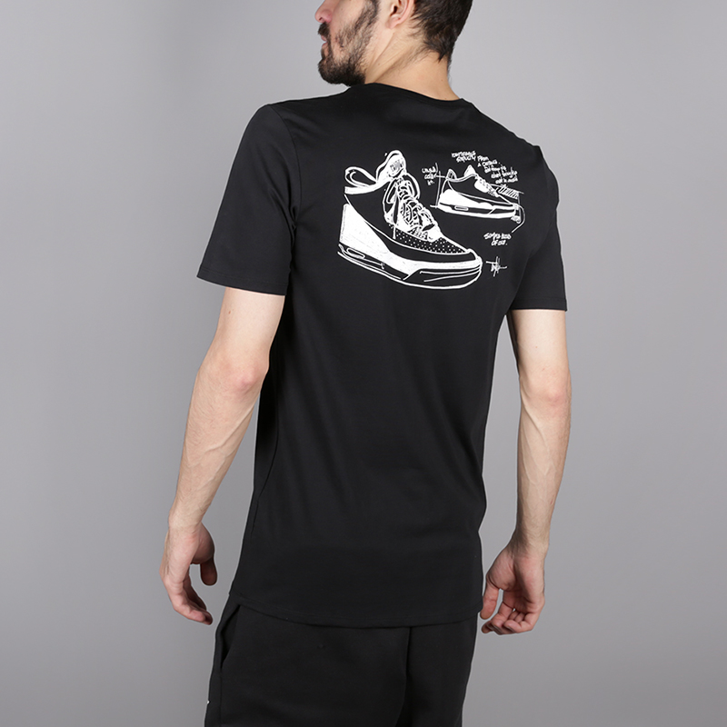 мужская черная футболка Jordan AJ3 Legacy Tinker Tee BQ0267-010 - цена, описание, фото 4