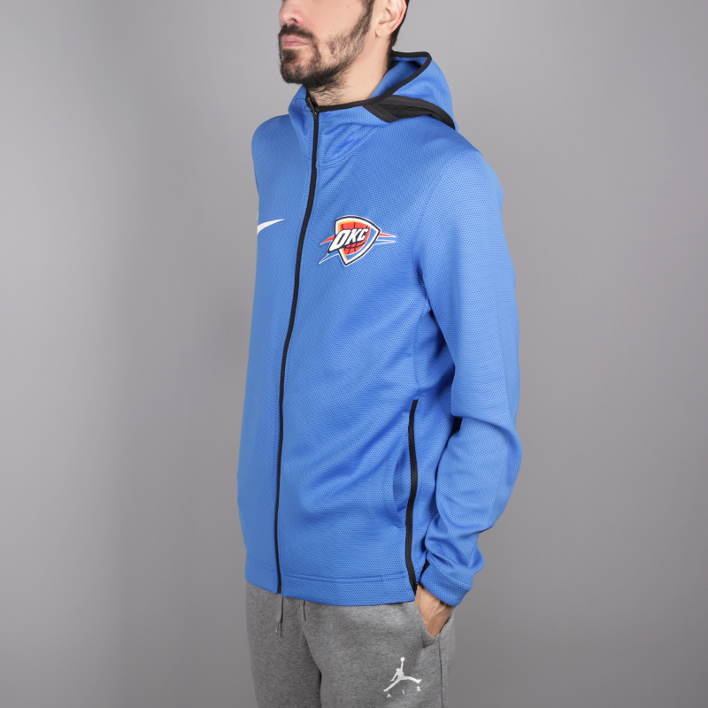 мужская синяя толстовка Nike Oklahoma City Thunder Therma Flex Showtime 940150-403 - цена, описание, фото 3