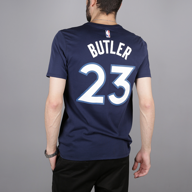 мужская синяя футболка Nike Jimmy Butler Minnesota Timberwolves 870790-424 - цена, описание, фото 4