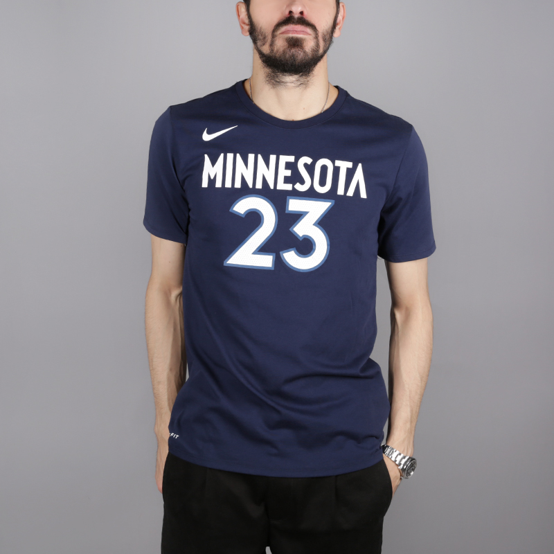 мужская синяя футболка Nike Jimmy Butler Minnesota Timberwolves 870790-424 - цена, описание, фото 1