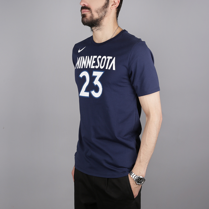 мужская синяя футболка Nike Jimmy Butler Minnesota Timberwolves 870790-424 - цена, описание, фото 3