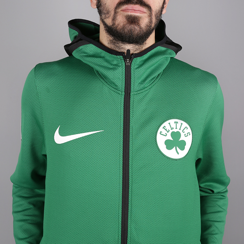 мужская зеленая толстовка Nike Boston Celtics Therma Flex Showtime 940114-312 - цена, описание, фото 2