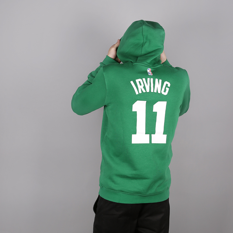 мужская зеленая толстовка Nike Kyrie Irving Boston Celtics Hoodie 929264-312 - цена, описание, фото 4