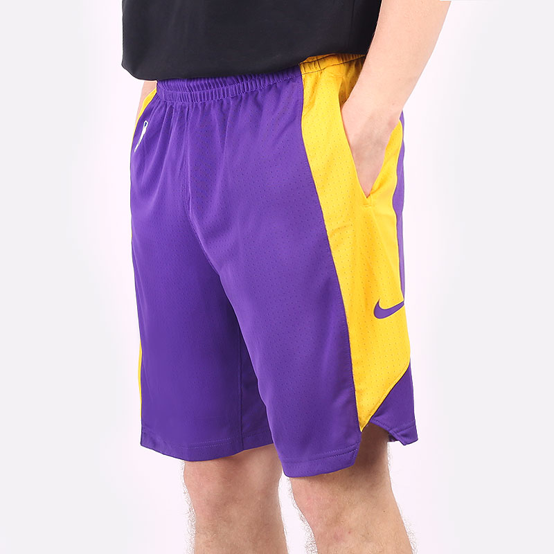 мужские фиолетовые шорты Nike Dry NBA Practice Shorts Los Angeles Lakers AJ5077-504 - цена, описание, фото 1