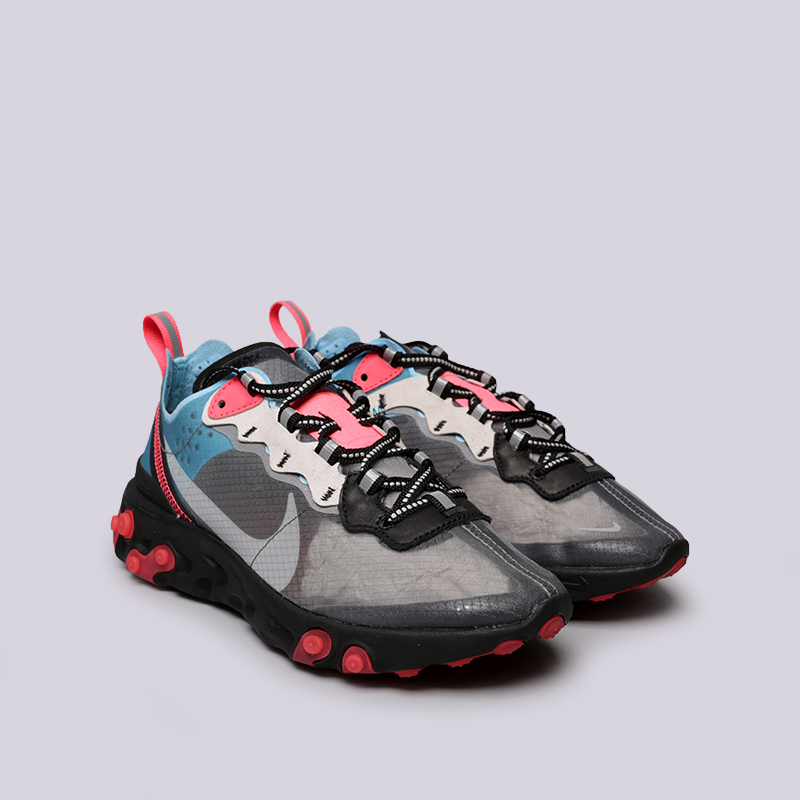 мужские серые кроссовки Nike React Element 87 AQ1090-006 - цена, описание, фото 2