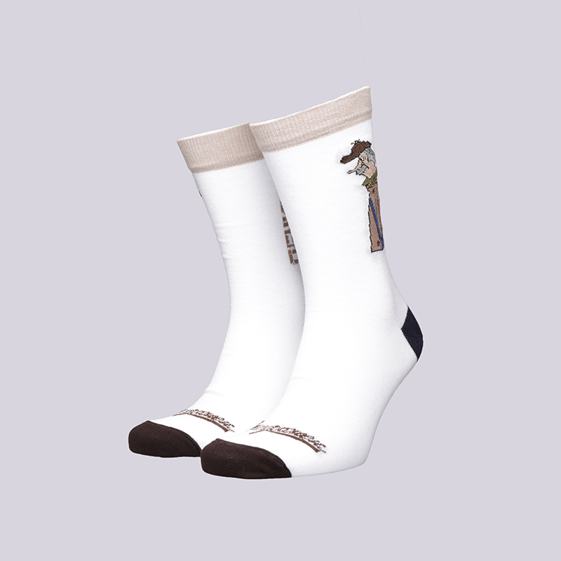 мужские белые носки Запорожец heritage Печкин Печкин-18-бел - цена, описание, фото 1