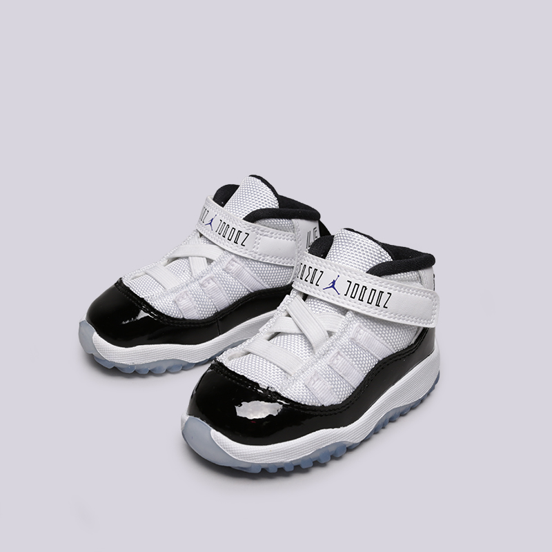 детские черные кроссовки Jordan 11 Retro (TD) 378040-100 - цена, описание, фото 3