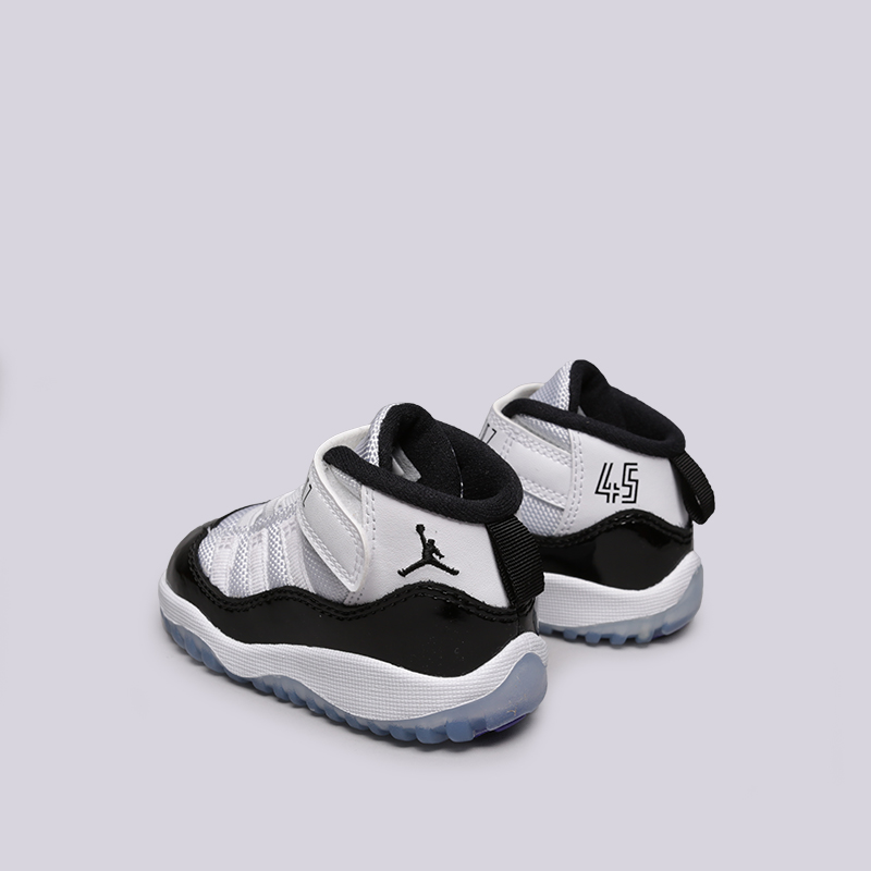 детские черные кроссовки Jordan 11 Retro (TD) 378040-100 - цена, описание, фото 4