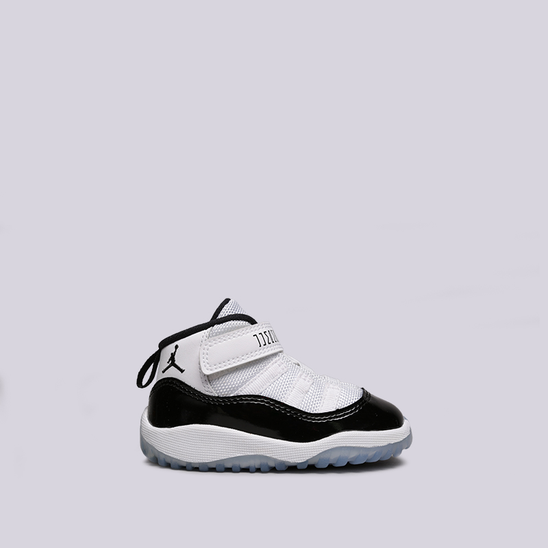 детские черные кроссовки Jordan 11 Retro (TD) 378040-100 - цена, описание, фото 1