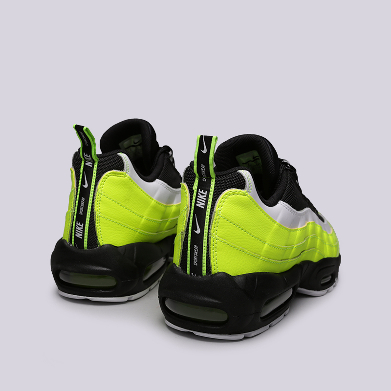 мужские салатовые кроссовки Nike Air Max 95 PRM 538416-701 - цена, описание, фото 4
