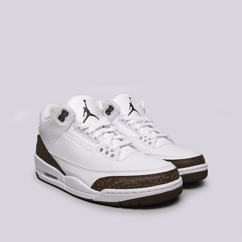 мужские белые кроссовки Jordan 3 Retro 136064-122 - цена, описание, фото 3