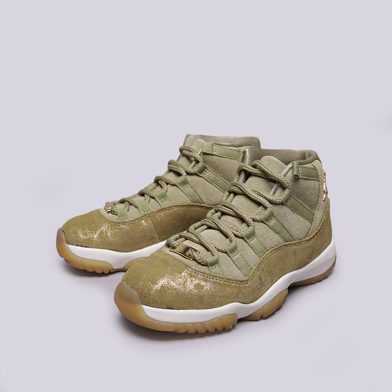 женские зеленые кроссовки Jordan WMNS 11 Retro AR0715-200 - цена, описание, фото 3