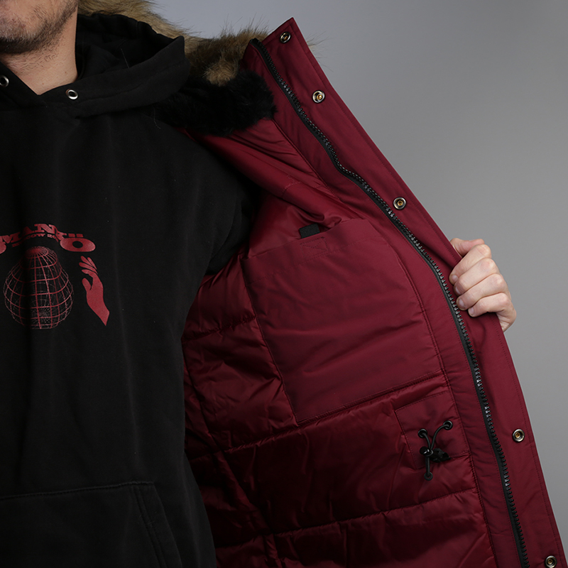 Мужская куртка Carhartt WIP Anchorage Parka (I000728-mulberry/blk)  - цена, описание, фото 5