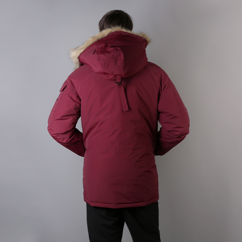 мужская бордовая куртка Carhartt WIP Anchorage Parka I000728-mulberry/blk - цена, описание, фото 3