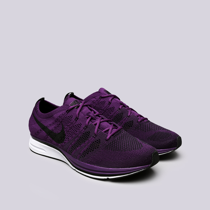мужские фиолетовые кроссовки Nike Flyknit Trainer AH8396-500 - цена, описание, фото 2