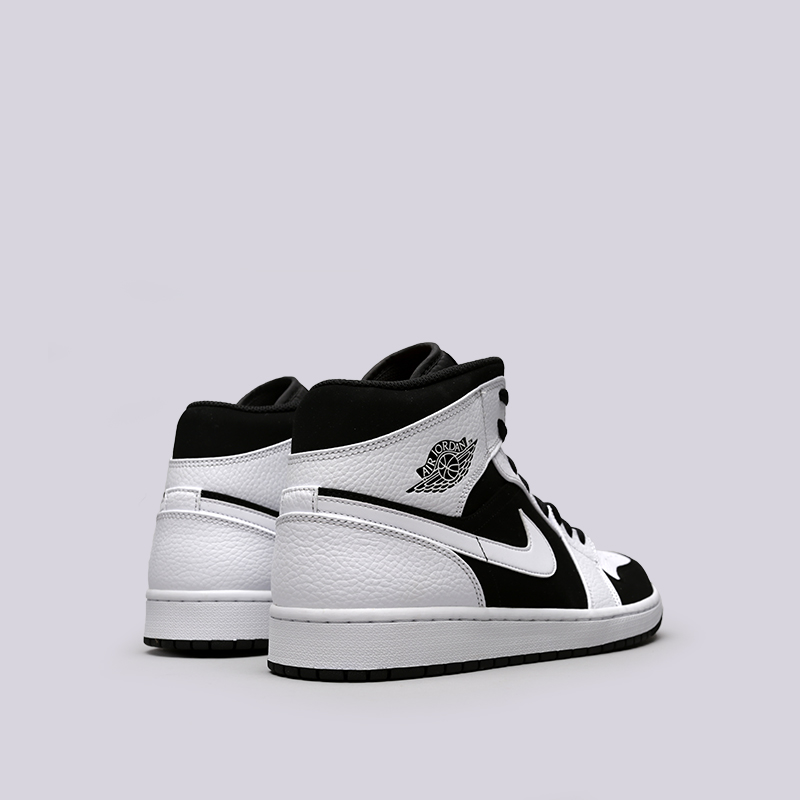 мужские белые кроссовки Jordan 1 Mid 554724-113 - цена, описание, фото 4