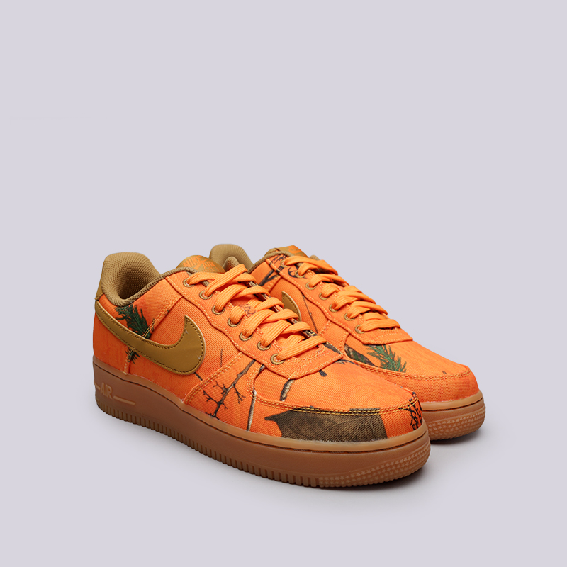 мужские оранжевые кроссовки Nike Air Force 1 '07 LV8 3 AO2441-800 - цена, описание, фото 3