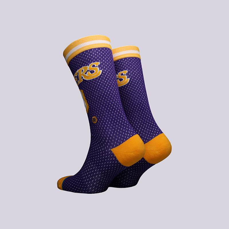 мужские фиолетовые носки Stance Lakers 94 HWC M545C18VEH-purple - цена, описание, фото 2