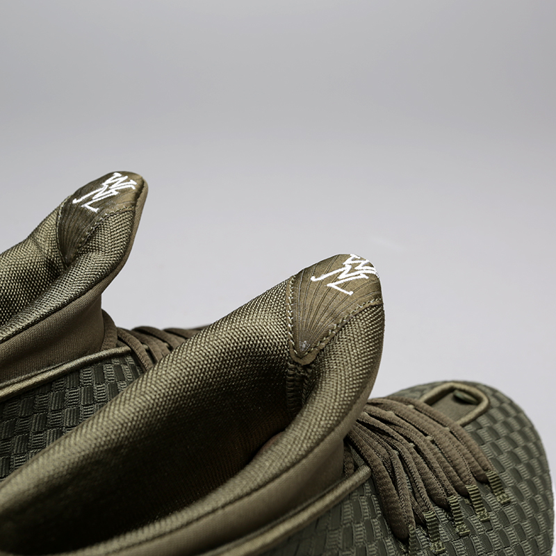 мужские зеленые кроссовки Jordan 15 Retro Woven PSNY AO2568-200 - цена, описание, фото 6