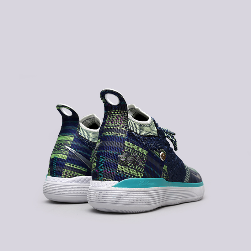 мужские синие баскетбольные кроссовки Nike Zoom KD11 BHM BQ6245-400 - цена, описание, фото 4