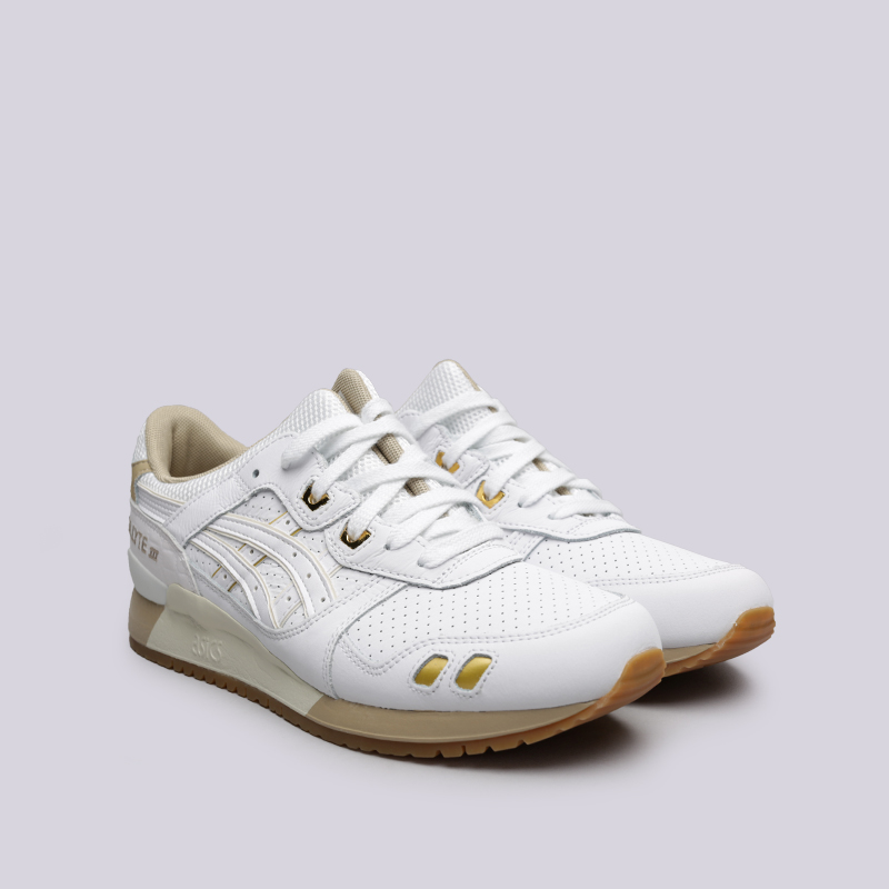 мужские белые кроссовки ASICS Gel-Lyte III 1191A201-100 - цена, описание, фото 3